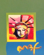 Liberty Head II Unique 2000 10x8 Works on Paper (not prints) by Peter Max - 2 Liberty Head II Unique 2000 10x8 Works on Paper (not prints) by Peter Max - 2