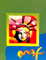 Liberty Head II Unique 2000 10x8 Works on Paper (not prints) by Peter Max - 0 Liberty Head II Unique 2000 10x8 Works on Paper (not prints) by Peter Max - 0