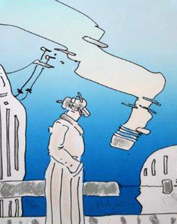 Electric Future Man 1979 Limited Edition Print - Peter Max Electric Future Man 1979 Limited Edition Print - Peter Max