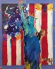 United We Stand II Unique 2005 38x31 Works on Paper (not prints) by Peter Max - 0