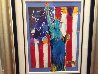 United We Stand II Unique 2005 38x31 Works on Paper (not prints) by Peter Max - 2