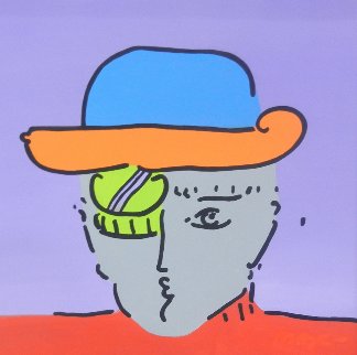 Zero in Love Canvas 1981 37x37 Huge Original Painting - Peter Max Zero in Love Canvas 1981 37x37 Huge Original Painting - Peter Max