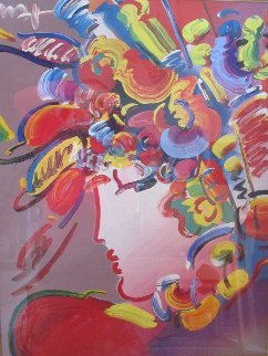 Blushing Beauty Unique 36x41 Huge Works on Paper (not prints) - Peter Max Blushing Beauty Unique 36x41 Huge Works on Paper (not prints) - Peter Max