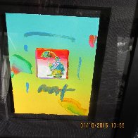 Umbrella Man 2006 8x11 Works on Paper (not prints) by Peter Max - 1 Umbrella Man 2006 8x11 Works on Paper (not prints) by Peter Max - 1