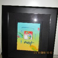 Umbrella Man 2006 8x11 Works on Paper (not prints) by Peter Max - 3 Umbrella Man 2006 8x11 Works on Paper (not prints) by Peter Max - 3