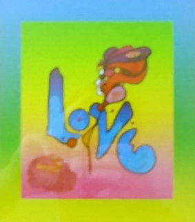 Love on Blends Unique 2006 10x8 Works on Paper (not prints) - Peter Max