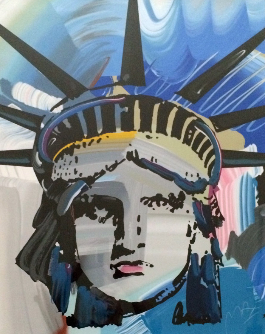 Liberty Head Unique 42x54 Super Huge Works on Paper (not prints) by Peter Max Liberty Head Unique 42x54 Super Huge Works on Paper (not prints) by Peter Max