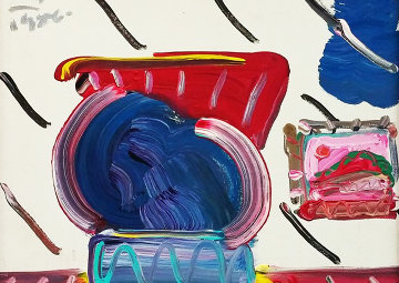 Still Life 1986 23x20 Original Painting - Peter Max Still Life 1986 23x20 Original Painting - Peter Max