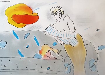 Semi Nude With Flower Zoople 1980 Limited Edition Print - Peter Max Semi Nude With Flower Zoople 1980 Limited Edition Print - Peter Max