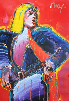Mick Jagger Unique 1988 41x30 Works on Paper (not prints) - Peter Max Mick Jagger Unique 1988 41x30 Works on Paper (not prints) - Peter Max
