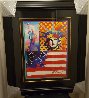 God Bless America IV  31x37 Works on Paper (not prints) by Peter Max - 2