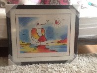 Sailboat With Heart Limited Edition Print by Peter Max - 3