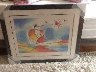 Sailboat With Heart Limited Edition Print by Peter Max - 2