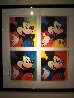 Walt Disney- Mickey Suite #1, 4 Framed  Prints  1994 Limited Edition Print by Peter Max - 1