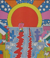Sailing New Worlds 1976 Limited Edition Print by Peter Max - 0 Sailing New Worlds 1976 Limited Edition Print by Peter Max - 0