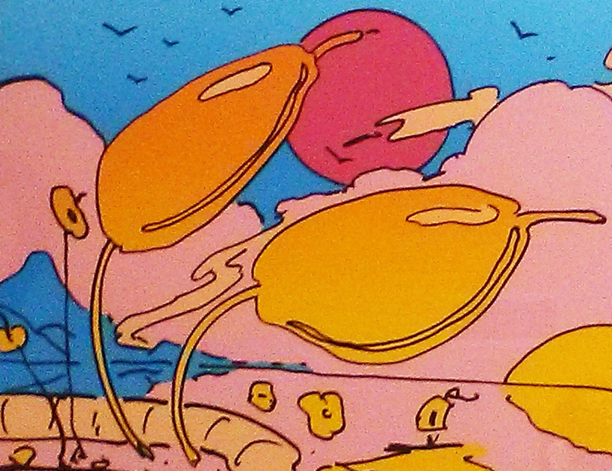 Tropical Flowers 1979 Limited Edition Print by Peter Max Tropical Flowers 1979 Limited Edition Print by Peter Max