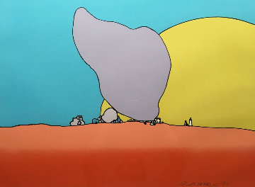 Rocks And Sun 1971 Limited Edition Print - Peter Max Rocks And Sun 1971 Limited Edition Print - Peter Max