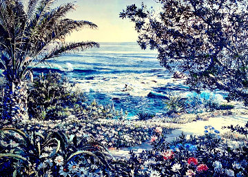 Untitled Seascape Embellished Limited Edition Print - Ruth Mayer