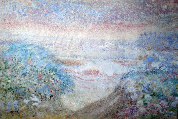 Laguna Beach Magic, California 1967 37x52 Original Painting - Ruth Mayer Laguna Beach Magic, California 1967 37x52 Original Painting - Ruth Mayer