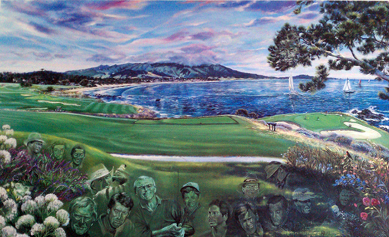 Legends of Golf Pebble Beach, California Limited Edition Print by Ruth Mayer Legends of Golf Pebble Beach, California Limited Edition Print by Ruth Mayer