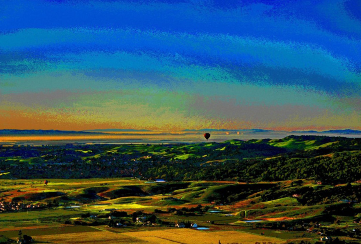 Ballooning Over Napa Valley AP 2014 Aluminum Limited Edition Print by Les Mayers Ballooning Over Napa Valley AP 2014 Aluminum Limited Edition Print by Les Mayers