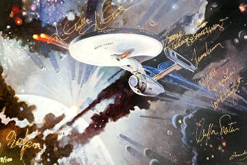 Star Trek (67 Celebrity Autographs) 1999 Limited Edition Print - Robert McCall Star Trek (67 Celebrity Autographs) 1999 Limited Edition Print - Robert McCall