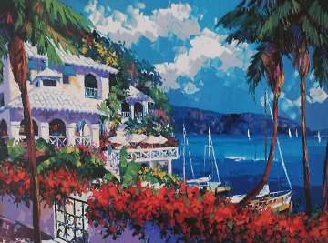 Paradise Bay1997 Embellished Limited Edition Print - Barbara McCann Paradise Bay1997 Embellished Limited Edition Print - Barbara McCann