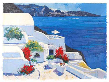 Greek Isles II 1999 Embellished Limited Edition Print - Barbara McCann