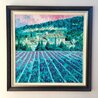 Lavender Fields 2000 - Framed Embellished Serigraph on Canvas Limited Edition Print by Barbara McCann - 1