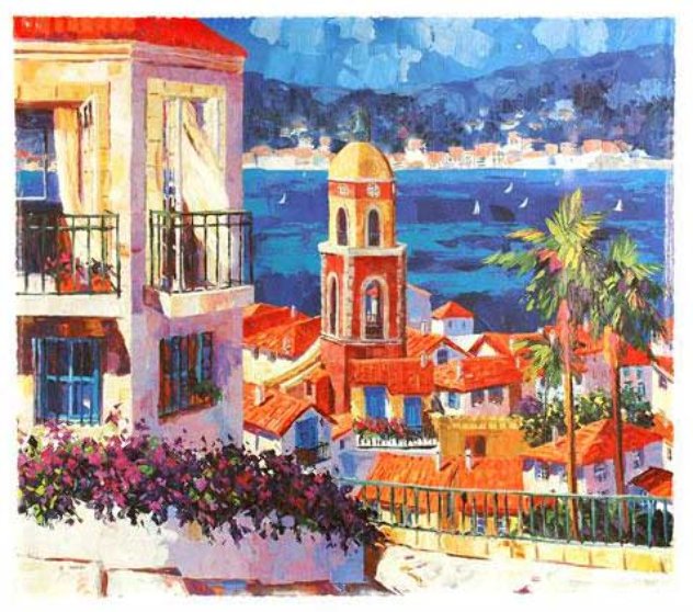 St. Tropez 1996 Embellished - France Limited Edition Print by Barbara McCann