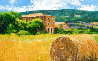 Untitled Farmhouse Landscape  Painting 30x42 - Huge Original Painting by Barbara McCann - 0