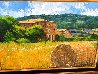 Untitled Farmhouse Landscape  Painting 30x42 - Huge Original Painting by Barbara McCann - 2