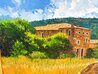 Untitled Farmhouse Landscape 30x42 Oil on Canvas - Huge Original Painting by Barbara McCann - 4 Untitled Farmhouse Landscape 30x42 Oil on Canvas - Huge Original Painting by Barbara McCann - 4