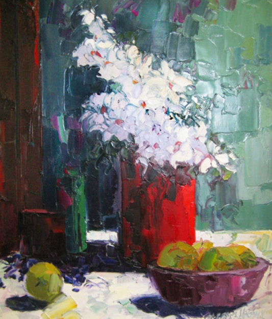 Still Life #2 1994 Original Painting - Barbara McCann