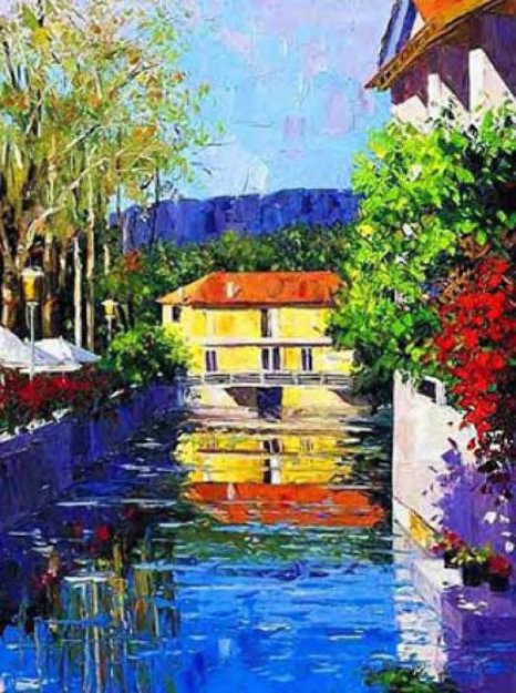 l'isle-sur-la- Torque 45x35 Huge Original Painting - Barbara McCann