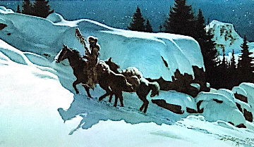 Moonlit Trail 1978 Limited Edition Print - Frank McCarthy Moonlit Trail 1978 Limited Edition Print - Frank McCarthy