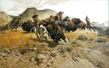 Untitled Southwest Landscape 1973 Limited Edition Print - Frank McCarthy Untitled Southwest Landscape 1973 Limited Edition Print - Frank McCarthy