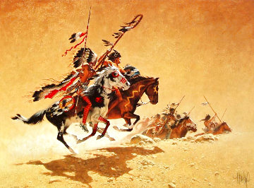 On the Warpath 1977 Limited Edition Print - Frank McCarthy On the Warpath 1977 Limited Edition Print - Frank McCarthy