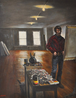 Artist' Studio 1970 30x25 Original Painting - Harry McCormick Artist' Studio 1970 30x25 Original Painting - Harry McCormick