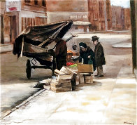 Bleecker Street NYC 1976 21x23 (Early) Original Painting by Harry McCormick - 0 Bleecker Street NYC 1976 21x23 (Early) Original Painting by Harry McCormick - 0