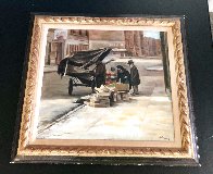Bleecker Street NYC  1976 21x23 (Early) Original Painting by Harry McCormick - 1