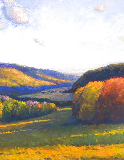 Valley 2010 58x48 Super Huge Original Painting - Kathleen McDonough Valley 2010 58x48 Super Huge Original Painting - Kathleen McDonough