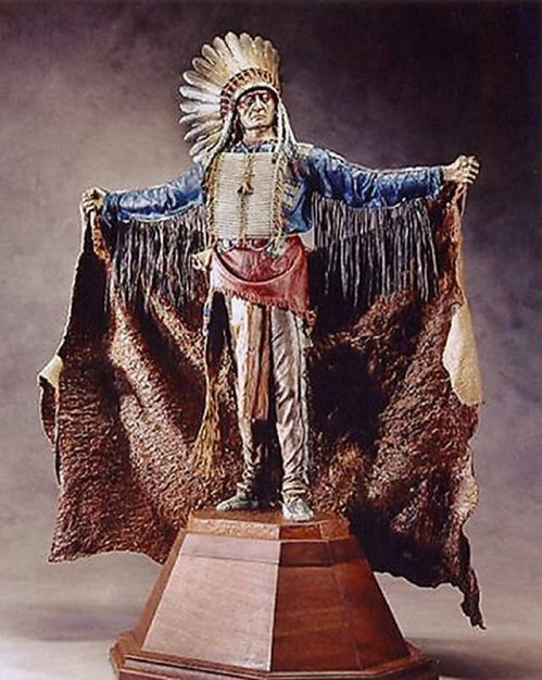 Touch the Clouds Bronze Sculpture 1996 Sculpture - Dave McGary
