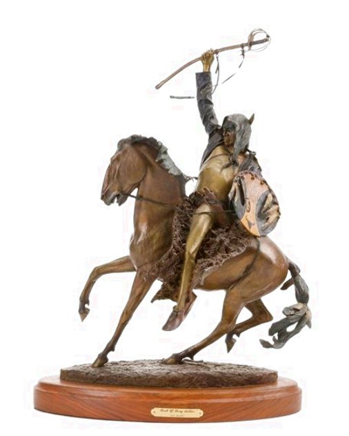 Birth of Long Soldier  Masterwork Edition Bronze Sculpture 24 in - Huge Sculpture by Dave McGary