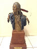 Retired With Honors, Bust Bronze Sculpture 1990 Sculpture by Dave McGary - 1