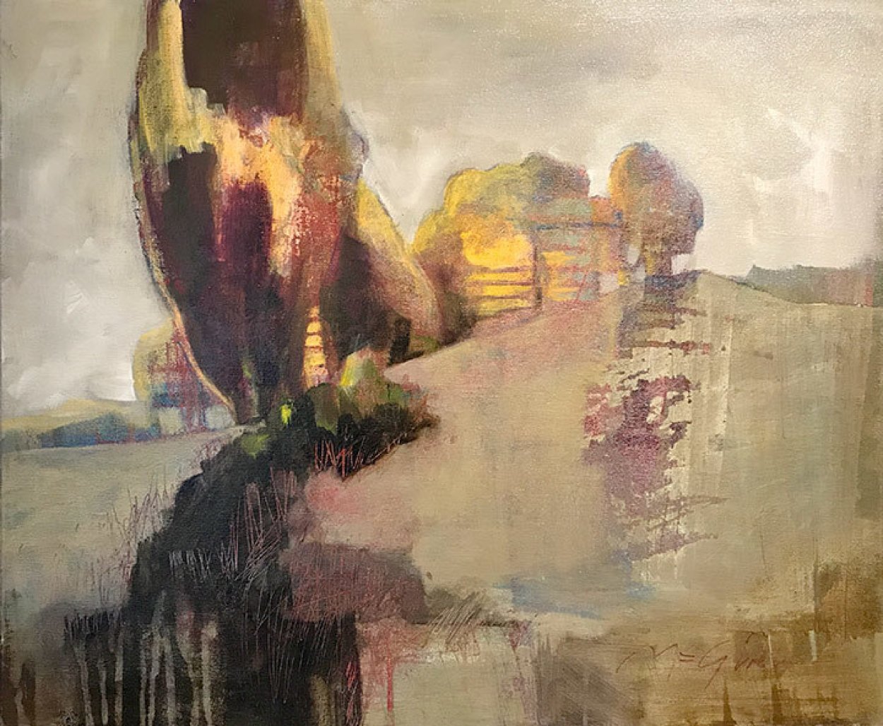 Pasture in Hill Country 2017 20x24 Original Painting by Peggy McGivern Pasture in Hill Country 2017 20x24 Original Painting by Peggy McGivern