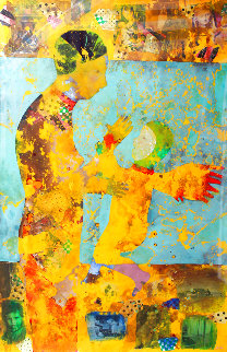 Madonna And Child 70x50 Huge Works on Paper (not prints) - DeLoss McGraw Madonna And Child 70x50 Huge Works on Paper (not prints) - DeLoss McGraw