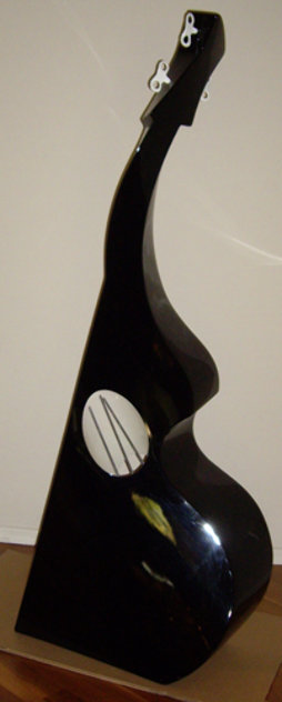 Bass Guitar Resin Sculpture 1995 Sculpture by Rick Mcintyre