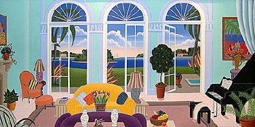 Palm Island 1990 Super Huge Limited Edition Print - Thomas Frederick McKnight Palm Island 1990 Super Huge Limited Edition Print - Thomas Frederick McKnight
