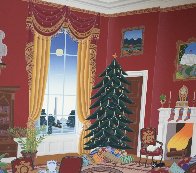 White House Red Room At Christmas 1985 Limited Edition Print by Thomas Frederick McKnight - 1 White House Red Room At Christmas 1985 Limited Edition Print by Thomas Frederick McKnight - 1